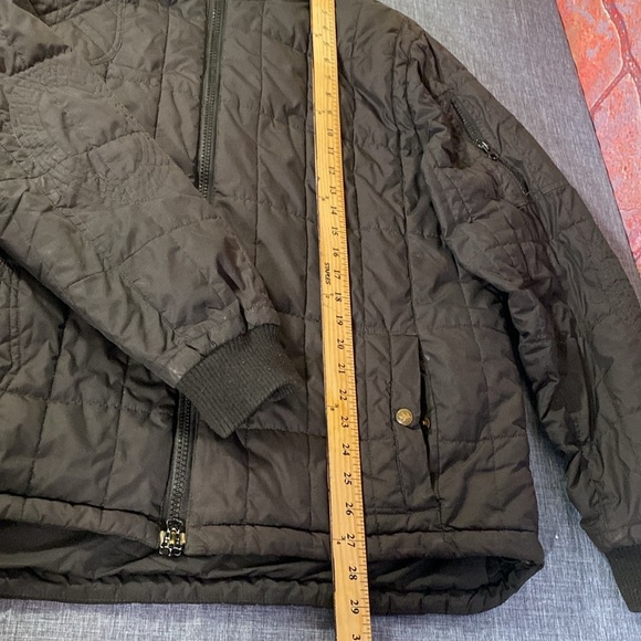 Men's Black Quilted Jacket Coat Full Zip Size XXL - Picture 10 of 10